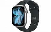 Apple Watch Series 11 42mm Space Grey with Black Sport Band