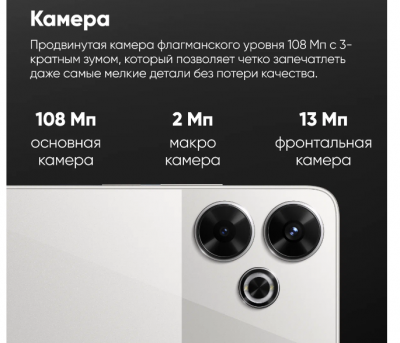 Смартфон Xiaomi Poco M6 6/128 Silver