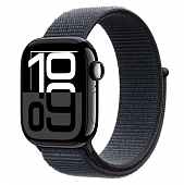 Apple Watch Series 10 42mm Jet Black Aluminum Case with Ink Sport Loop