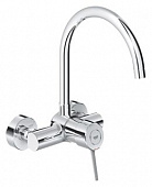 Grohe Concetto Смеситель однорычажный для мойки, настенный, хром   32667001