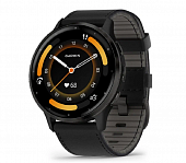 Часы Garmin Venu 3 Black с кожанным ремешком