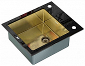 Кухонная мойка ZorG Inox-Glass 600*510 Gl-6051-Black-Bronze