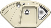 Кухонная мойка Blanco Delta гранитная 2 чаши с крылом, цвет песочный 509013