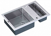 Кухонная мойка ZorG Inox-Glass 800*510 Gl-8051-2-White