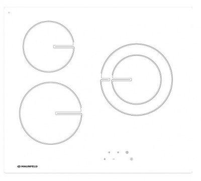 Электрическая варочная панель Maunfeld Mvce59.3hl.1Dz.r-Wh