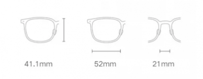 Очки для компьютера Xiaomi Mijia Anti-blue light glasses(HMJ03RM) Black