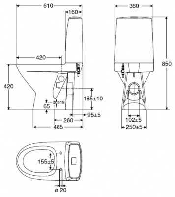 Унитаз Ido Seven D 3621801101