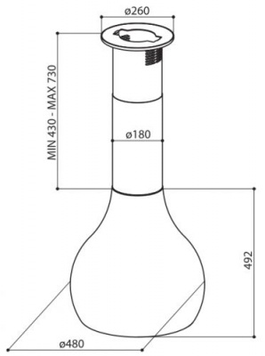 Вытяжка Faber Drop Eg8 Bkl A48