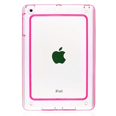 Бампер для iPad mini Розовый с прозрачной вставкой