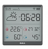 Датчик температуры, влажности ATuMan Duka Th3 Grey