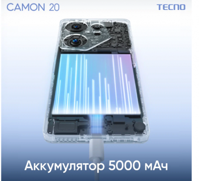 Смартфон Tecno Camon 20 8+256 Гб голубой