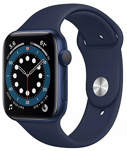 Apple Watch Series 6 GPS 44mm Aluminum Case with Sport band Navy