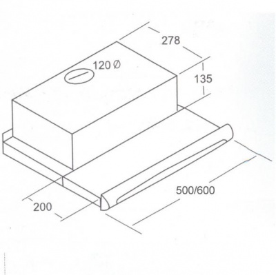 Вытяжка Exiteq Retracta 502 G черный