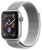 Apple Watch Series 4 GPS 44mm Silver Aluminum Case with Seashell Sport Loop (Спортивный браслет цвета «белая ракушка») MU6C2