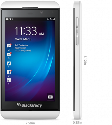 BlackBerry Z10 White Lte