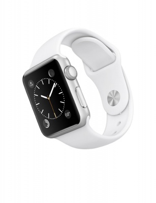 Apple watch 38 Aluminum Case with Sport Band Silver Series 2