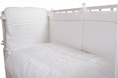 Комплект постельного белья из 6 предметов Ladema Bebe Princesa120х60 Blanco