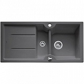 Кухонная мойка Blanco Idessa 6 S керамическая 2 чаши с крылом, цвет базальт 516984