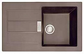 Кухонная мойка Franke Sid 611-780 кофе~ 3 1,2 , включая cтоп-вентиль, чаша справа, шкаф 50 размер 78 х 50