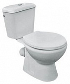 Унитаз-компакт Sanitrend Costa, белый н п, с арматурой 3 6L, с жестким сидением, 81003