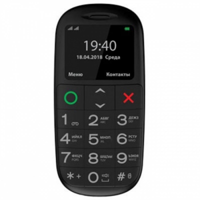 Мобильный телефон Vertex C312 черный/белый
