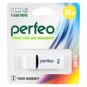 Флешка Perfeo 32GB C02 White 
