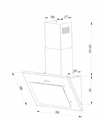 Вытяжка Hebermann Hbkh 60.2 W