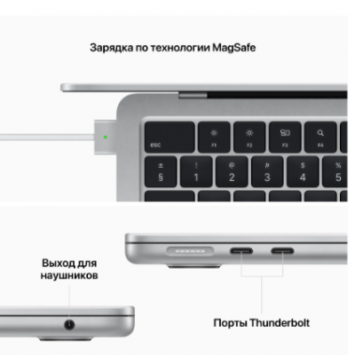 Apple MacBook Air 13.6 (2022) Z15x002e8 M2 16Gb, 512Gb Silver