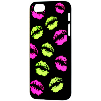 Накладка Mobile case для Apple iPhone 5/5S Цветные губы 