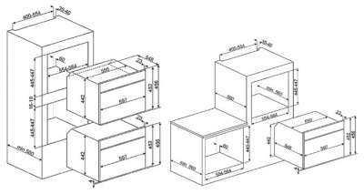 Духовой шкаф Smeg Sfp4390xpz