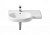 Раковина Roca Meridian 32724L000, 750х460, левый(бел)