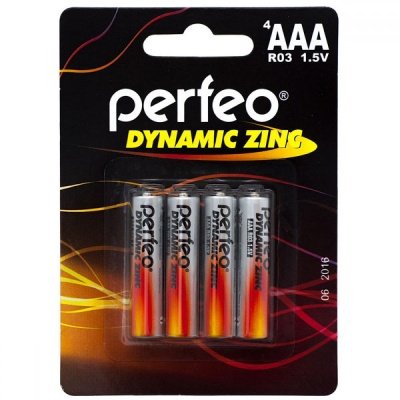 Батарейка Perfeo R03/4BL Dynamic Zinc