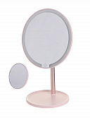 Зеркало Jordan & Judy для макияжа с ножкой (Nv532) розовый