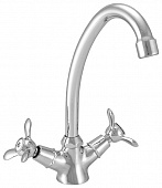 Sanitrend Aero смеситель для кухни двухзахватный, для столешниц, хром, 615250