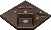 Кухонная мойка Blanco Modus-M 90 гранитная 2 чаши с крылом, цвет кофе 515085