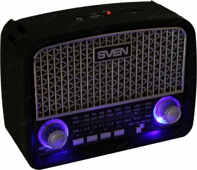 Портативная акустика Sven Srp-555, черный-серебро