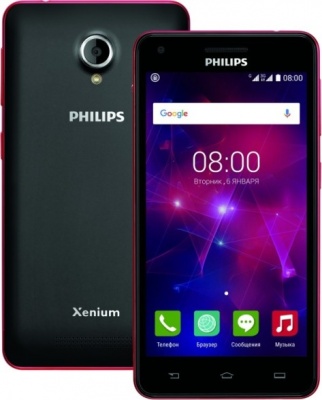 Philips V377 Black/Red
