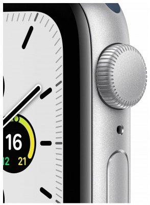 Apple Watch SE GPS 40mm Aluminum Case Silver with Sport band Blue Sand