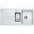 Кухонная мойка Blanco Metra 6 S гранитная 2 чаши с крылом, цвет белый 513046