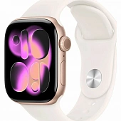 Apple Watch Series 11 42mm Rose Gold with Light Blush Sport Band