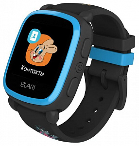 Детские умные часы ELARI KidPhone «Ну, Погоди!» черный