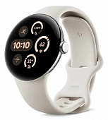Часы Google Pixel Watch 4 41mm WiFi Polished Silver/Porcelain Band