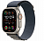 Apple Watch Ultra 2 (2024) 49 mm Natural Titanium Case with Tan Alpina Loop