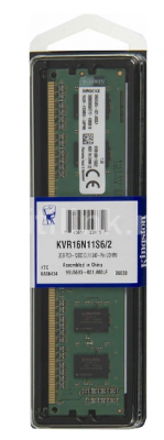 Оперативная память Kingston ValueRAM [Kvr16n11s6/2] 2 Гб
