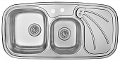 Кухонная мойка Longran Edp1000.500 20Хw8p 2L Edelweiss