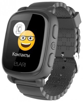 Детские умные часы Elari KidPhone 2 с GPS трекером Black