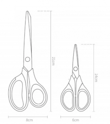 Ножницы HuoHou Titanium Stationery Scissors 2 шт Hu0030