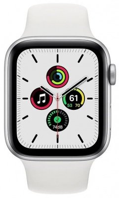 Apple Watch SE GPS 44mm Aluminum Case with Sport band Silver