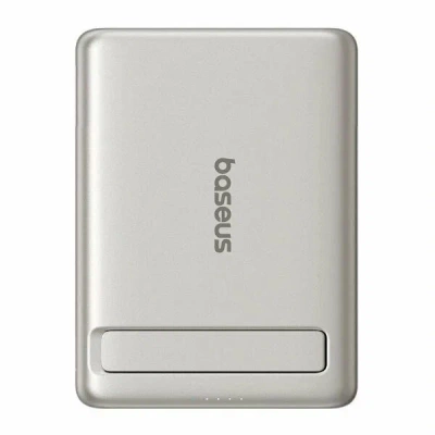 Baseus Picogo AM31 Qi2 Ultra-Mini Magnetic Power Bank 5000mah 20W Natural Titanium