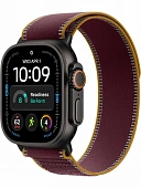 Apple Watch Ultra 4 49 Black with Burgundy Trail Loop